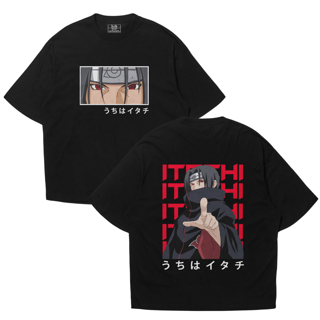 Itachi Uchiha Anime Oversized T-Shirt