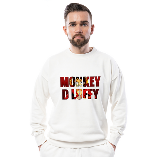 Monkey D Luffy Name Anime Unisex Sweatshirt