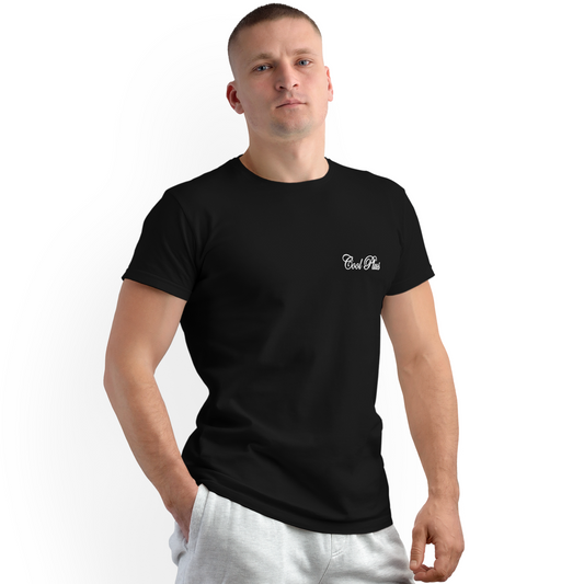 CoolPlus Black Unisex Solid T-shirt