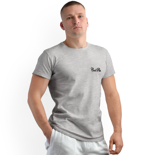 CoolPlus Grey Melange Unisex Solid T-shirt