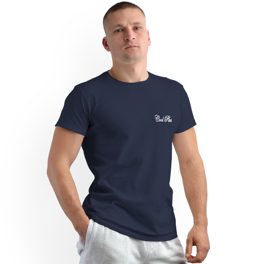 CoolPlus Navy Unisex Solid T-shirt