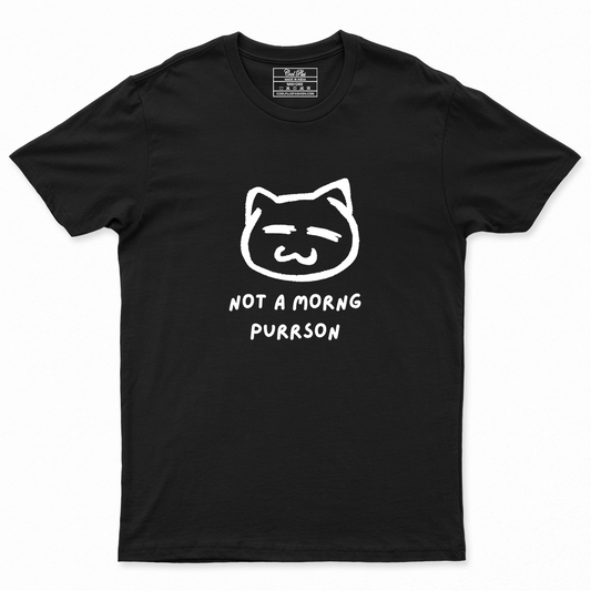 Not a morng perrson Unisex Designer T-shirt